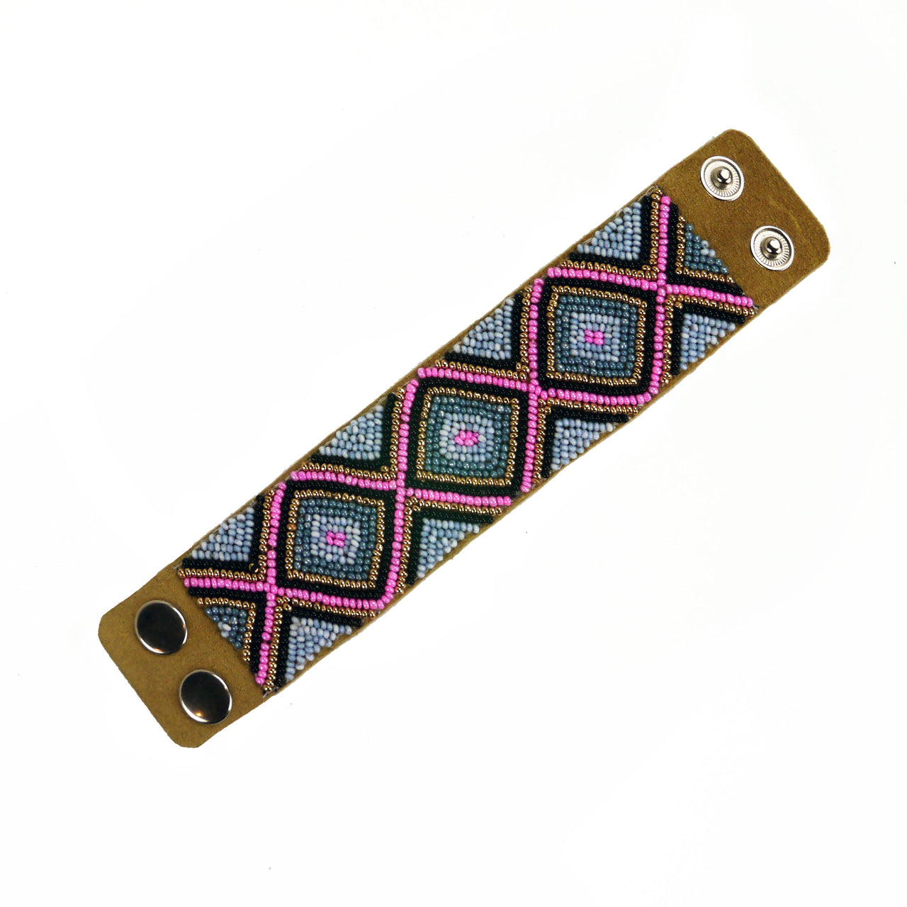 Alsek - Leather Beaded Bracelet