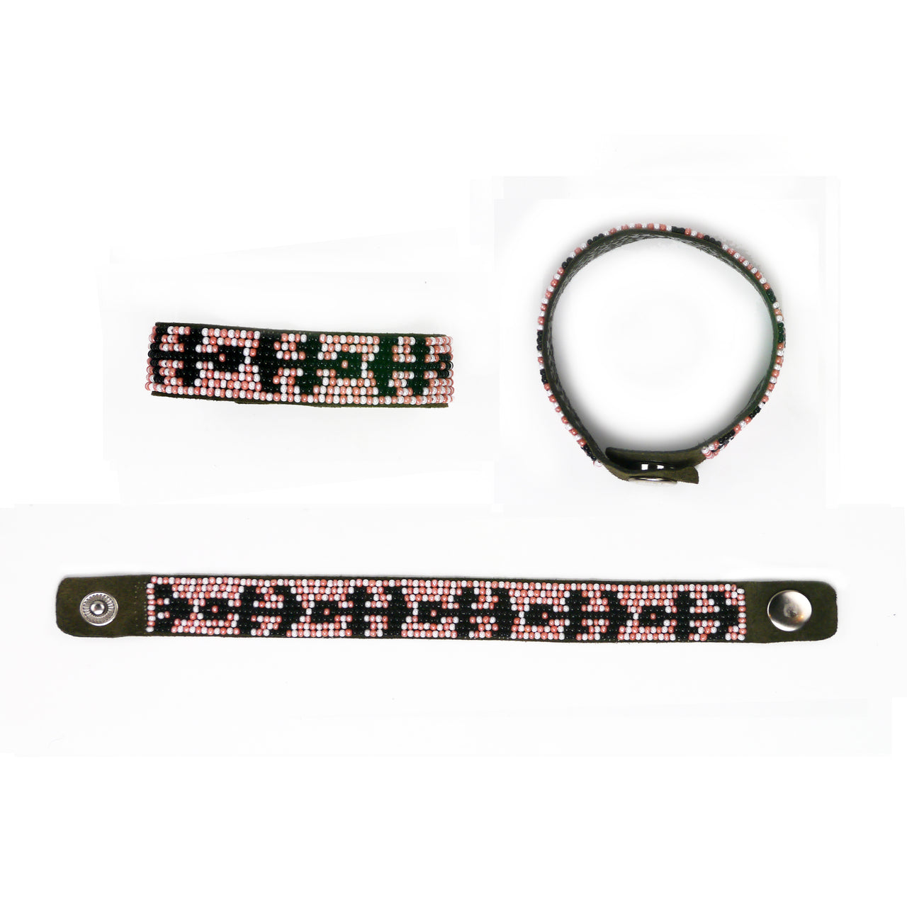 Mossman - Leather Beaded Bracelet