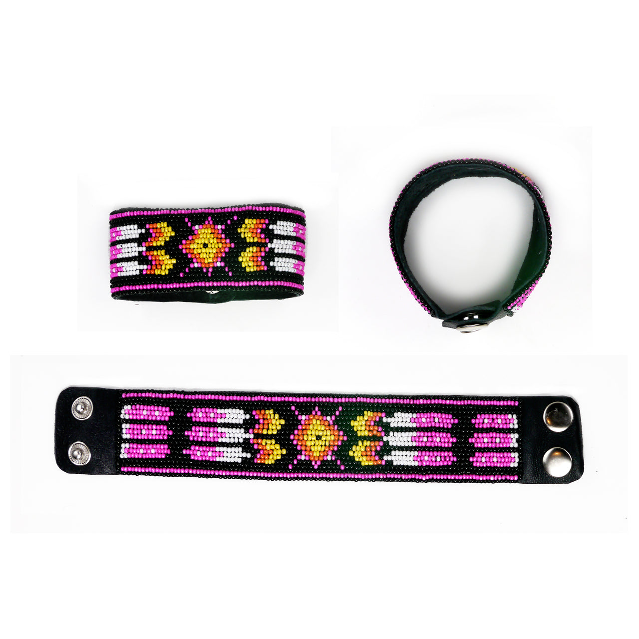 Yarra - Leather Beaded Bracelet