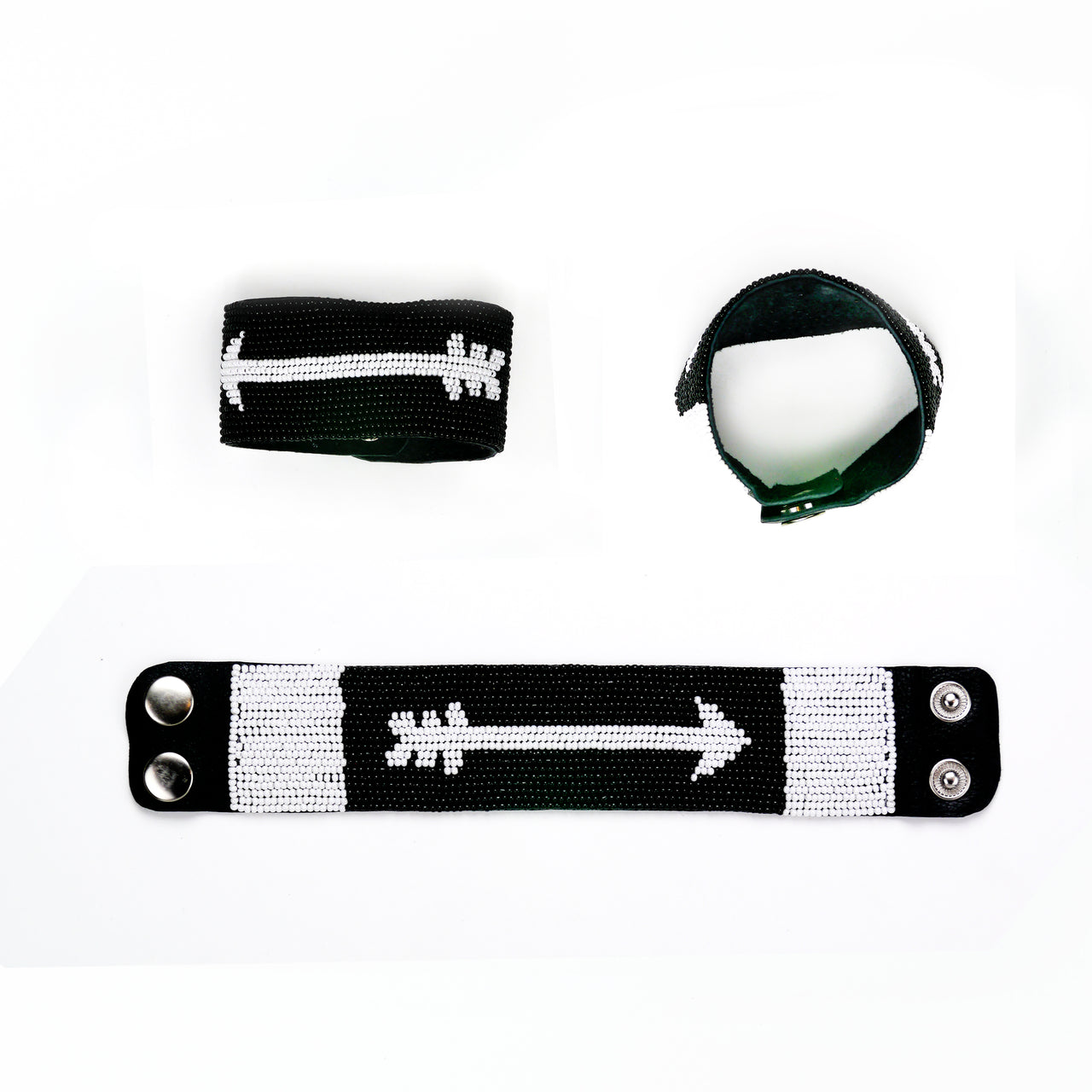 Cahabon - Leather Beaded Bracelet