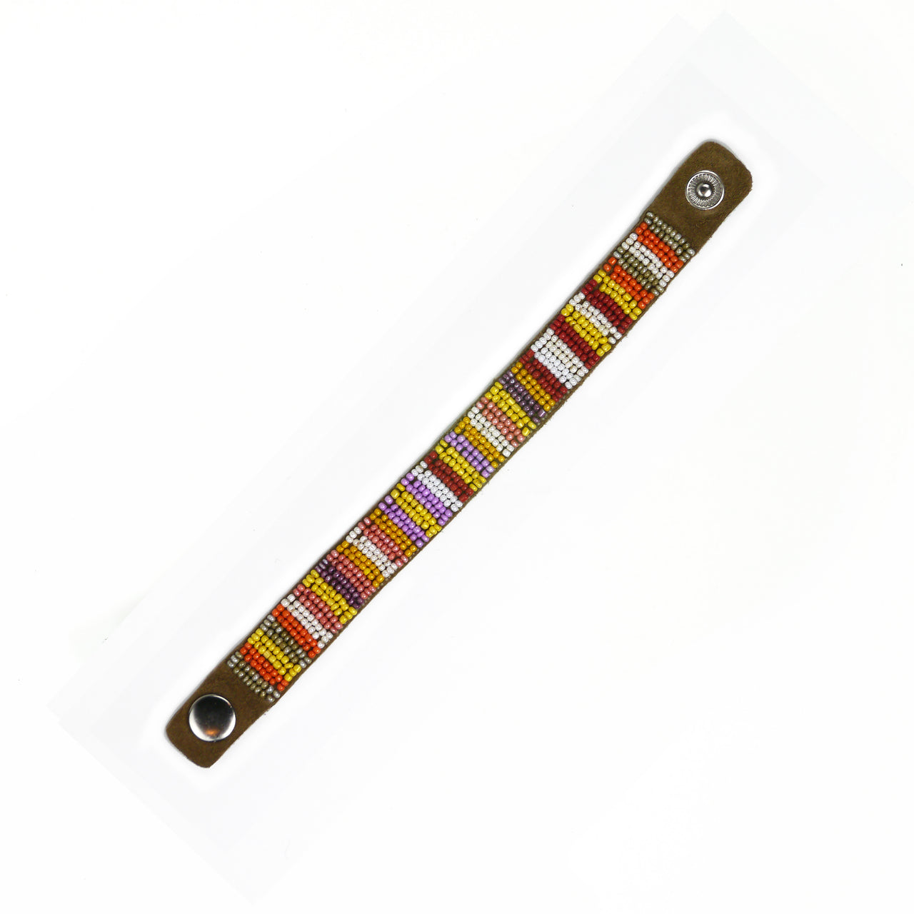 Ganges - Leather Beaded Bracelet